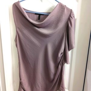 [BCBGMaxAzria] one Shoulder Cowl Neck Top